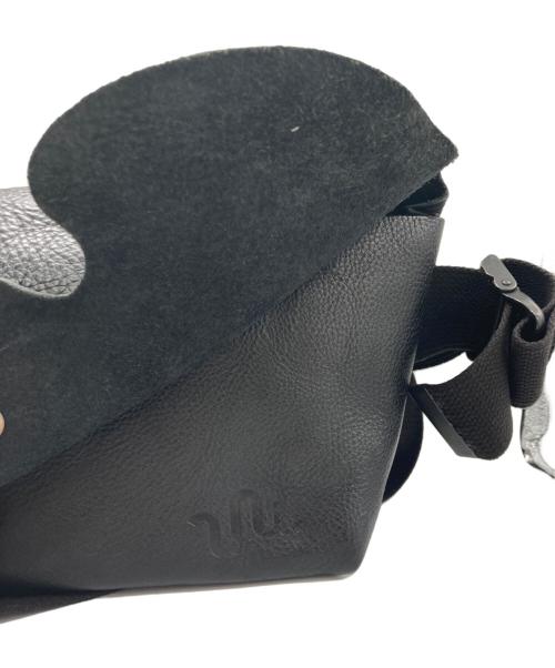 Uni&co.（ユニアンドコー）Uni&co. (ユニアンドコー) レザーメッセンジャーバッグ ブラックの古着・服飾アイテム