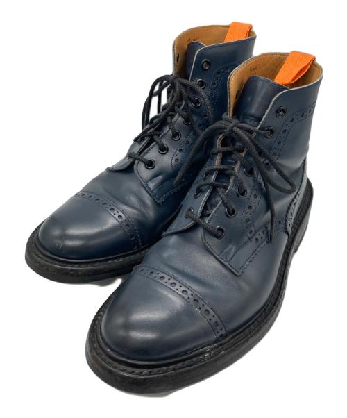 Tricker's（トリッカーズ）Tricker's (トリッカーズ) COMME des GARCONS JUNYA WATANABE MAN (コムデギャルソンジュンヤワタナベマン) カントリーブーツ ネイビー サイズ:7.5の古着・服飾アイテム
