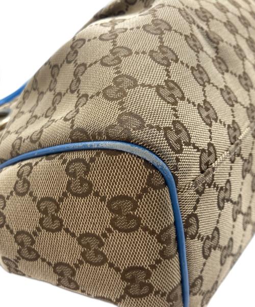GUCCI（グッチ）GUCCI (グッチ) スーキーGGキャンバストートバッグ ブルーの古着・服飾アイテム