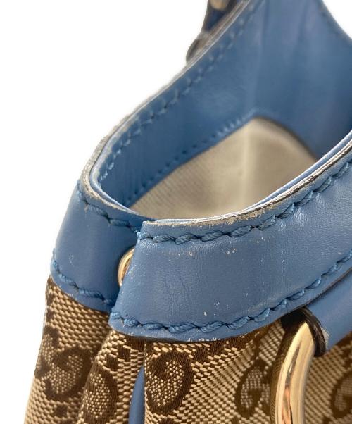 GUCCI（グッチ）GUCCI (グッチ) スーキーGGキャンバストートバッグ ブルーの古着・服飾アイテム