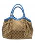 GUCCI (グッチ) スーキーGGキャンバストートバッグ ブルー：50000円
