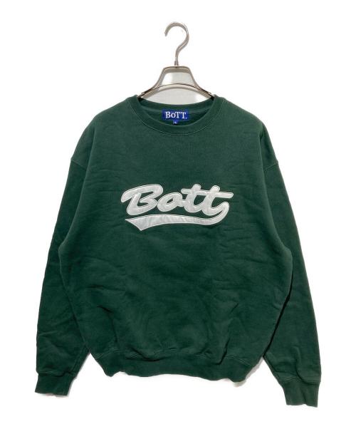 BoTT（ボット）BoTT (ボット) ロゴスウェット グリーン サイズ:XLの古着・服飾アイテム