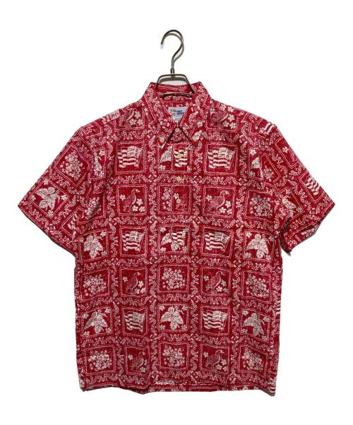 reyn spooner（レイン スプナー）reyn spooner (レイン スプナー) 総柄プルオーバーシャツ レッド サイズ:Sの古着・服飾アイテム