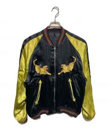 CROPPED HEADS（クロップドヘッズ）の古着「スーベニアジャケット」｜ブラック×イエロー