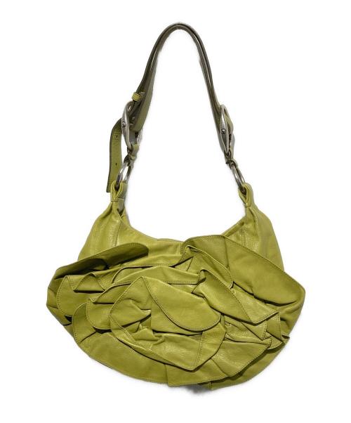 Yves Saint Laurent（イヴサンローラン）Yves Saint Laurent (イヴサンローラン) リヴゴーシュナジャ ワンショルダーバッグ グリーンの古着・服飾アイテム