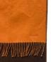 中古・古着 HERMES (エルメス) レクトヴェルソカシミヤマフラー ブラウン×オレンジ：40000円