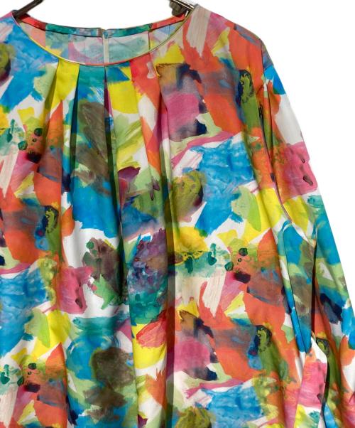 HERALBONY（ヘラルボニー）HERALBONY (ヘラルボニー) クルーネックワンピース「タイトル不明」 マルチカラー サイズ:Fの古着・服飾アイテム