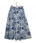 HERALBONY (ヘラルボニー) フレアスカート「タイトル不明」 ホワイト×ブルー サイズ:M：15000円