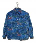 HERALBONYヘラルボニー）の古着「ブロードレギュラーカラーシャツ「（無題）（青）」」｜ブルー