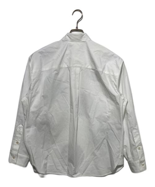 HERALBONY（ヘラルボニー）HERALBONY (ヘラルボニー) レギュラーカラーシャツ「marina-moji003」 ホワイト サイズ:Mの古着・服飾アイテム