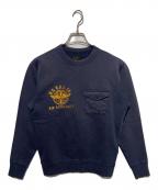 RRLダブルアールエル）の古着「フレンチテリーグラフィックスウェットシャツ」｜ネイビー