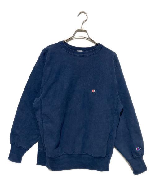 Champion REVERSE WEAVE（チャンピオン リバース ウィーブ）Champion REVERSE WEAVE (チャンピオン リバース ウィーブ) クルーネックスウェット ネイビー サイズ:XLの古着・服飾アイテム