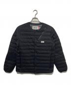 nanga white labelナンガホワイトレーベル）の古着「DOWN CARDIGAN ダウンカーディガン」｜ブラック
