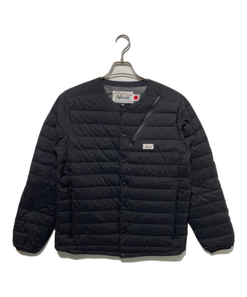 nanga white label（ナンガホワイトレーベル）nanga white label (ナンガホワイトレーベル) DOWN CARDIGAN ダウンカーディガン ブラック サイズ:Mの古着・服飾アイテム