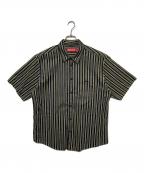 SUPREMEシュプリーム）の古着「Loose Fit Multi Stripe S/S Shirt」｜ブラック