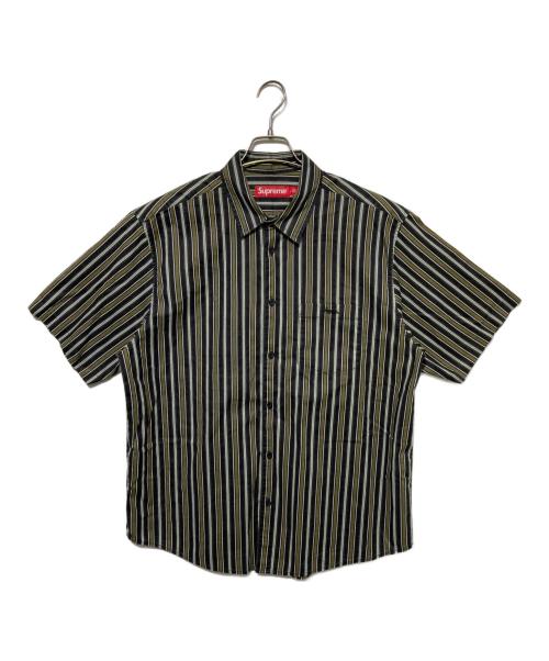 SUPREME（シュプリーム）Supreme (シュプリーム) Loose Fit Multi Stripe S/S Shirt ブラック サイズ:Lの古着・服飾アイテム