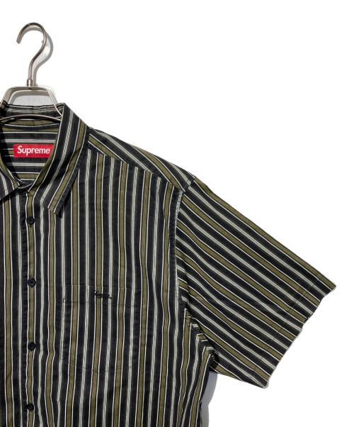 SUPREME（シュプリーム）Supreme (シュプリーム) Loose Fit Multi Stripe S/S Shirt ブラック サイズ:Lの古着・服飾アイテム