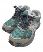 NEW BALANCEニューバランス）の古着「ローカットスニーカー」｜グレー×グリーン