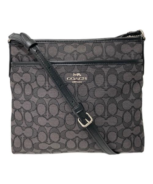 COACH（コーチ）COACH (コーチ) シグネチャーショルダーバッグ ブラックの古着・服飾アイテム