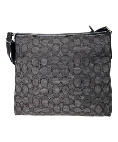 COACH（コーチ）COACH (コーチ) シグネチャーショルダーバッグ ブラックの古着・服飾アイテム
