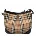 BURBERRY (バーバリー) ノバチェック柄ショルダーバッグ ベージュ×ブラウン：60000円