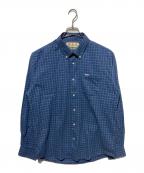 Barbourバブアー）の古着「ボタンダウンシャツ」｜ネイビー