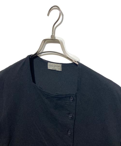 YOHJI YAMAMOTO（ヨウジヤマモト）YOHJI YAMAMOTO (ヨウジヤマモト) スクエアネックTシャツ ブラック サイズ:3の古着・服飾アイテム