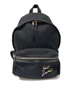 Saint Laurent Parisサンローランパリ）の古着「キャンバス シティバックパック」｜ブラック