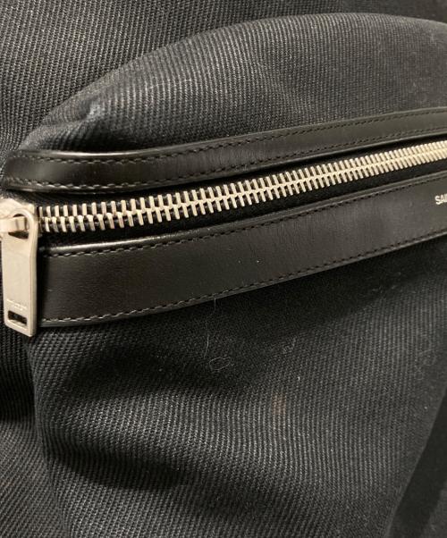 Saint Laurent Paris（サンローランパリ）Saint Laurent Paris (サンローランパリ) キャンバス シティバックパック ブラックの古着・服飾アイテム