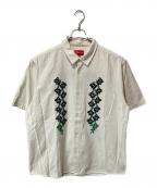 SUPREMEシュプリーム）の古着「Needlepoint S/S Shirt」｜ホワイト