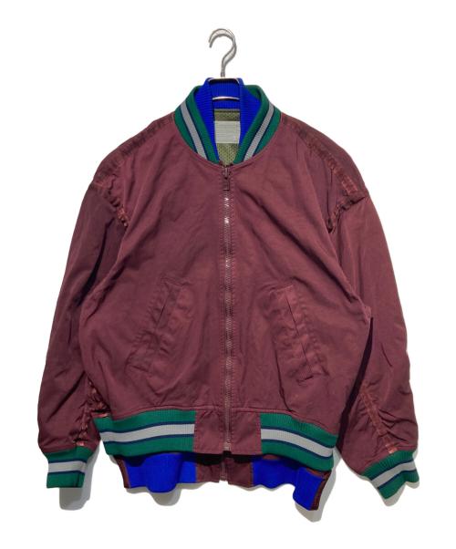 KOLOR（カラー）KOLOR (カラー) レイヤードブルゾン ボルドー サイズ:3の古着・服飾アイテム