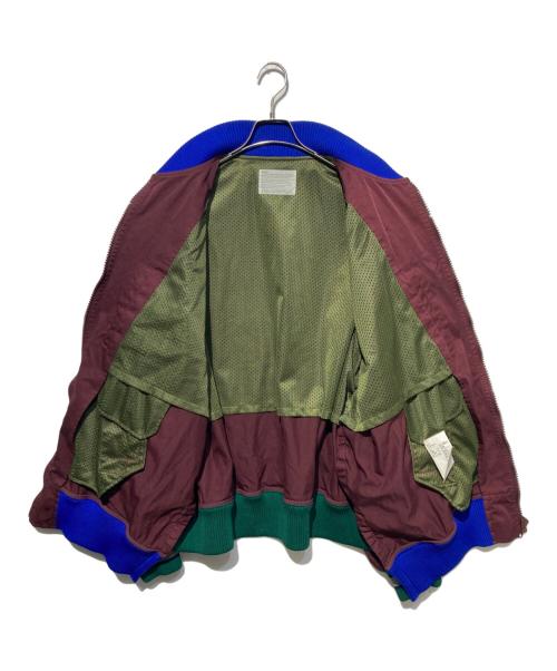 KOLOR（カラー）KOLOR (カラー) レイヤードブルゾン ボルドー サイズ:3の古着・服飾アイテム