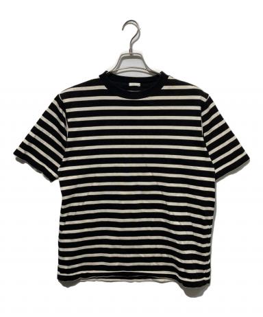 中古・古着通販】COMOLI (コモリ) コットンボーダー半袖クルー Tシャツ