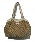 GUCCIグッチ）の古着「GGキャンバス トートバッグ」｜ベージュ