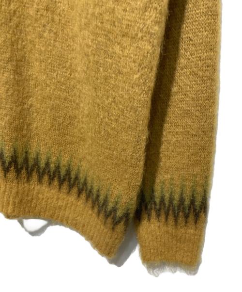 Needles（ニードルズ）Needles (ニードルズ) MOHAIR CARDIGAN - ARGYL ベージュ×グリーン サイズ:Lの古着・服飾アイテム