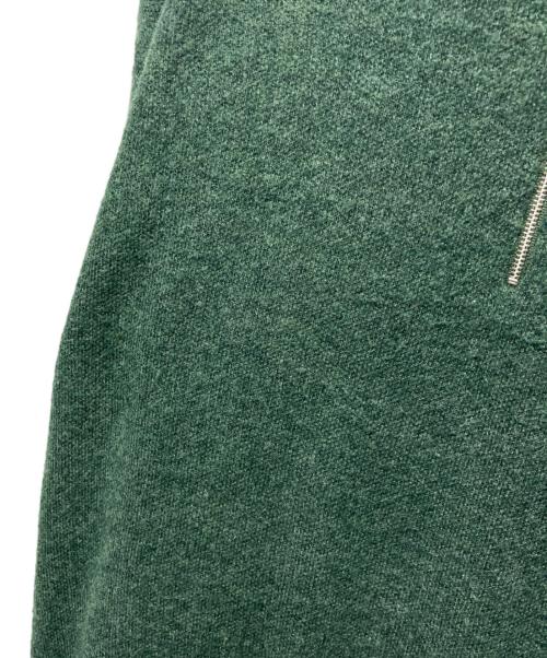 stussy（ステューシー）stussy (ステューシー) Half Zip Mock Neck Sweater グリーン サイズ:Lの古着・服飾アイテム