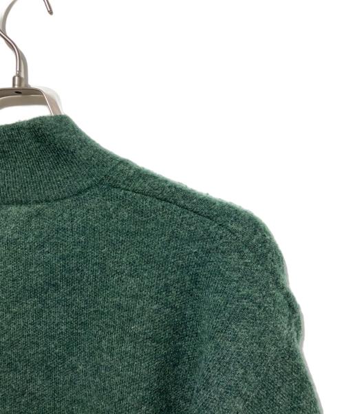 stussy（ステューシー）stussy (ステューシー) Half Zip Mock Neck Sweater グリーン サイズ:Lの古着・服飾アイテム