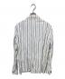 BARENA (バレナ) ストライプダブルジャケット ホワイト×ブルー サイズ:48：8000円