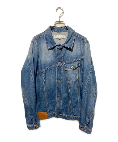 J.W.ANDERSON（ジェイダブリューアンダーソン）J.W.ANDERSON (ジェイダブリューアンダーソン) ツイスト デニム ジャケット インディゴ サイズ:Mの古着・服飾アイテム