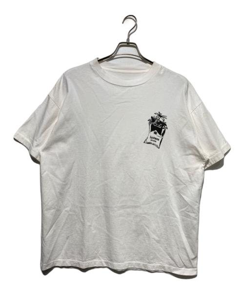 LASTMAN（ラストマン）LASTMAN (ラストマン) PRINTED TEE -TABACO- ホワイト サイズ:Lの古着・服飾アイテム