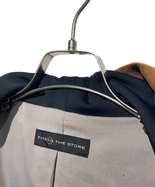 TITE IN THE STORE（ティテインザストア）TITE IN THE STORE (ティテインザストア) フーデットライダースジャケット ブラウン サイズ:38の古着・服飾アイテム