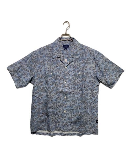 WOOLRICH（ウールリッチ）WOOLRICH (ウールリッチ) MT PRINT SHIRT ブルー サイズ:L 未使用品の古着・服飾アイテム