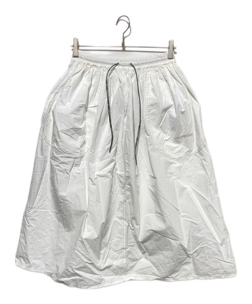 and wander（アンドワンダー）and wander (アンドワンダー) CORDURA cotton rip skirt ホワイト サイズ:WS 未使用品の古着・服飾アイテム