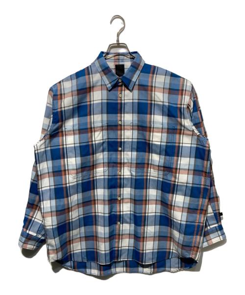 DAIWA PIER39（ダイワ ピア39）DAIWA PIER39 (ダイワ ピア39) Tech Work Shirts Flannel Plaids ブルー サイズ:Lの古着・服飾アイテム