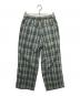 and wander (アンドワンダー) dry check easy pants グリーン×グレー サイズ:M 未使用品：10000円