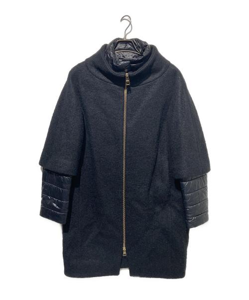HERNO（ヘルノ）HERNO (ヘルノ) レイヤードコート ブラック サイズ:44の古着・服飾アイテム