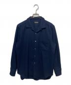 COMME des GARCONS HOMME PLUSコムデギャルソンオムプリュス）の古着「オールドオープンカラーシャツ」｜ネイビー