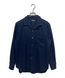 COMME des GARCONS HOMME PLUS（コムデギャルソンオムプリュス）の古着「オールドオープンカラーシャツ」｜ネイビー