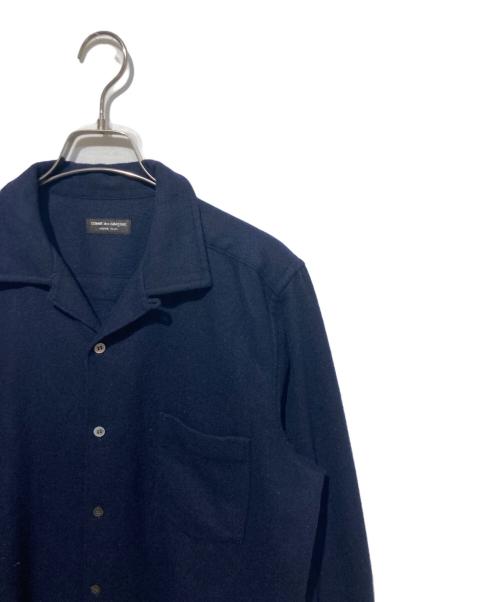 COMME des GARCONS HOMME PLUS（コムデギャルソンオムプリュス）COMME des GARCONS HOMME PLUS (コムデギャルソンオムプリュス) オールドオープンカラーシャツ ネイビー サイズ:　の古着・服飾アイテム