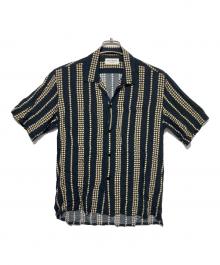 Saint Laurent Paris（サンローランパリ）の古着「スターストライプS/Sシャツ」｜ブラック